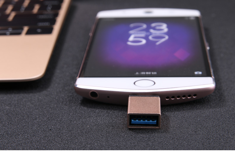 type-c kết nối bộ chuyển đổi của Apple máy tính xách tay vinh quang Jin Zhongxing nối điện thoại đầu đọc thẻ USB mở rộng đĩa U - USB Aaccessories quạt mini để bàn