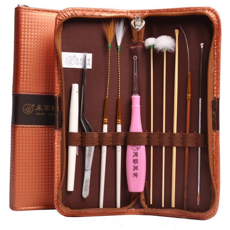 Xin Amnesia Ear Tool Suit Home Holing Spoon Dig Ear Spoons Glowing Ears Goose Wool and Ears Cleaner