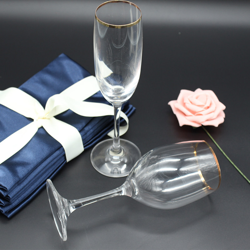 Model room lead-free glass wine glass goblet large European-style home wine glass creative crystal champagne glass