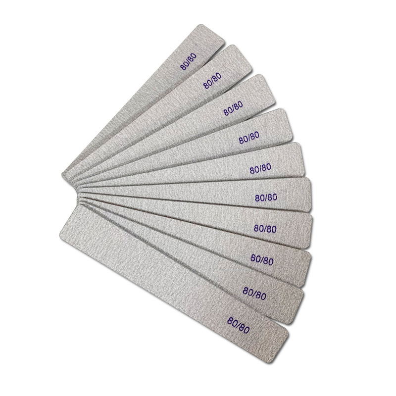80/80 Coarse Sand Nail File for Removing and Shaping Nails, Phototherapy Nail Polishing Strip, Manicure File, Square Thick File, Manicure File