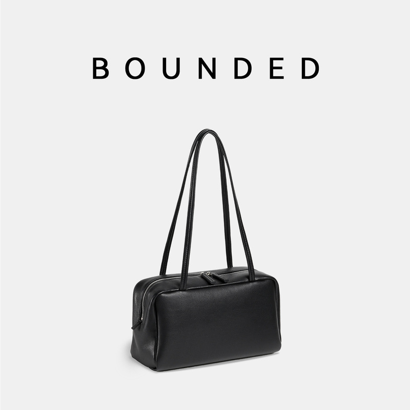 Astra Small Bowling Bag Italian-Made Original Leather Mini Boston Row Style Light Luxury Handbag for Women