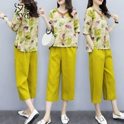 Summer 虹 2019 hè mới cho phụ nữ áo hai dây cotton và vải lanh bảy điểm - Quần áo ngoài trời