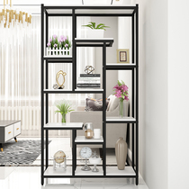 Iron Art Partition Shelving living room Floor minimalist containing shelf office Multi-floor exhibition of modern creative bookshelves