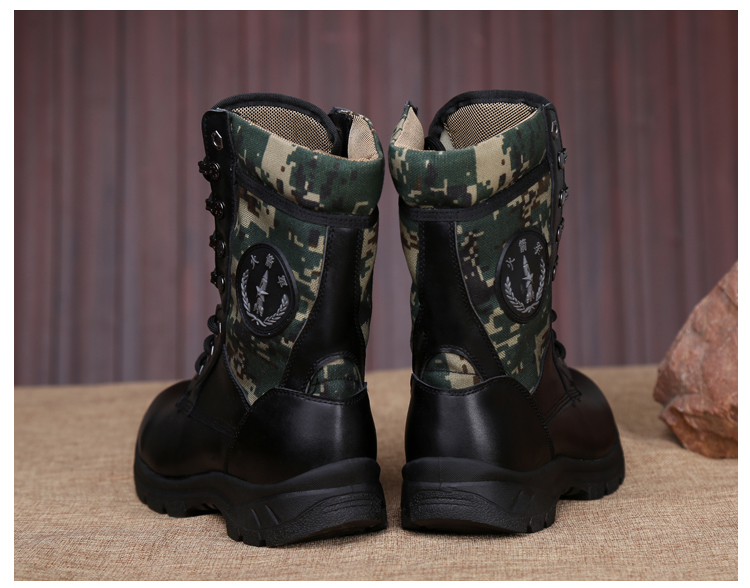 Boots militaires pour homme en Première couche de cuir - amortissement - Ref 1398064 Image 23