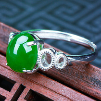 Xinjiang and Tian Yubei jade ring hollow gourd ring to be small and delicate 100 hitch a female living mouth jade ring