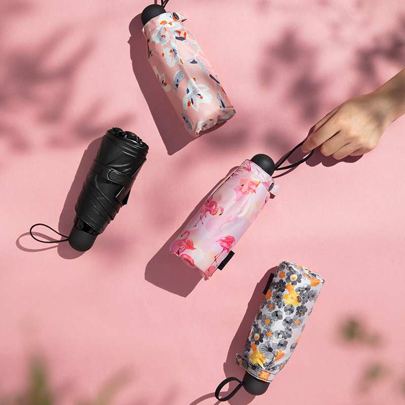 Banana lower pocket shading umbrella charred down official web flagship store sunscreen anti-UV shading umbrella small portable umbrella