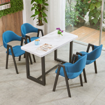 Simple reception Meeting guests Business office Leisure table and chair combination Store Dessert milk tea shop Cafe Catering