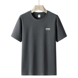 Jeep, джип, дышащая трендовая футболка с коротким рукавом для отдыха, новая коллекция, оверсайз, большой размер