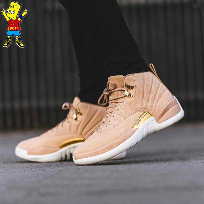 Air Jordan 12 AJ12 Joe 12 Rafale Laurenma Ball New Year Chinese New Year Grey gold buckle Army Green 130690-301