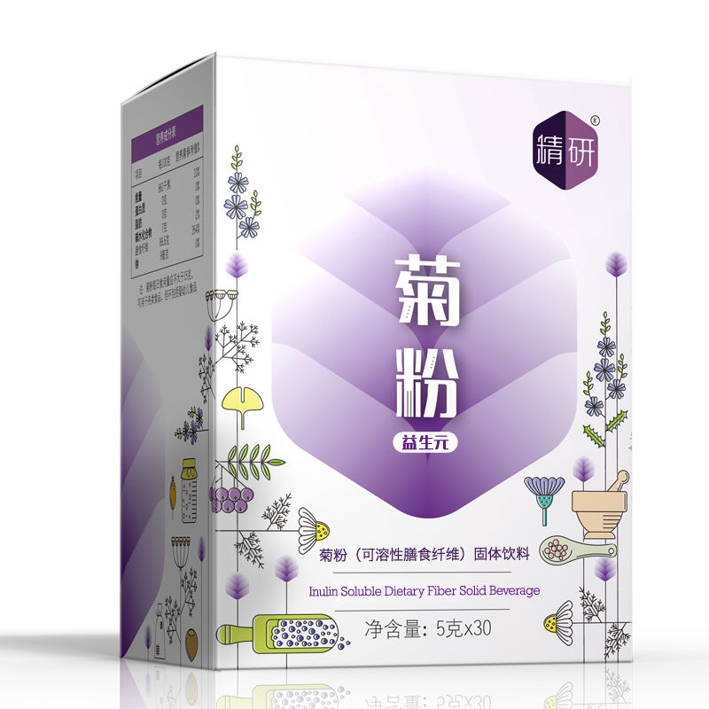 【买3送1】精研纯菊粉益生元菌成人膳食纤维非水苏糖低聚果糖