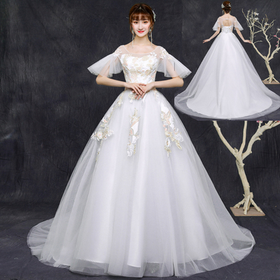 Large size wedding dress 200 catties plus fat, increase fat mm, thick arm meat trailer tail pregnant woman fat bride wedding service woman Large size wedding dress 200 catties plus fat, increase fat mm, thick arm meat trailer tail pregnant woman fat bride wedding service woman