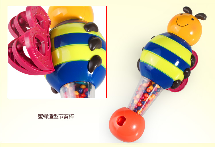 American B.Toys 砰砰 Bộ gõ trẻ em gõ trống Nhạc cụ cho bé Đồ chơi giáo dục cho bé Âm nhạc sớm đàn gõ 8 thanh bằng gỗ