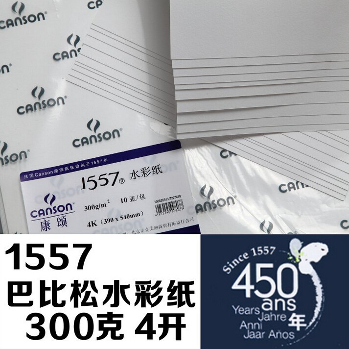 French consol watercolor paper 1557 8 open 4 boiled water color paper 300g Meyard special paper 10 sheets per pack