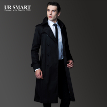 British style slim three-dimensional cut mens windbreaker Mens long windbreaker Mens windbreaker