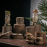 Đất nước Mỹ cọc gỗ trang trí gốc cây gốc gỗ chụp đạo cụ trang trí nhà sáng tạo đồ đạc nhỏ