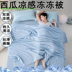 2026 New Ice Cream Antibacterial Summer Quilt, Summer Quilt Made of Ice Silk, Thin Quilt Core, Washable and Machine Washable