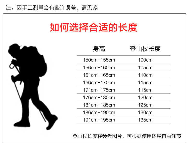 Beishan Wolf ngoài trời siêu nhẹ hợp kim nhôm kính thiên văn gấp thẳng xử lý leo núi cực leo núi gậy gậy thiết bị leo núi - Gậy / gậy 	mua gậy dò đường cho người mù	