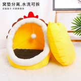 Кошачья гнездо гнездо гнездо гнезд милый мультфильм теплый полузвучный полузапись кошачьего дома спящая собака кровать четыре сезона Универсальные домашние принадлежности