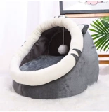 Кошачья гнездо гнездо гнездо гнезд милый мультфильм теплый полузвучный полузапись кошачьего дома спящая собака кровать четыре сезона Универсальные домашние принадлежности