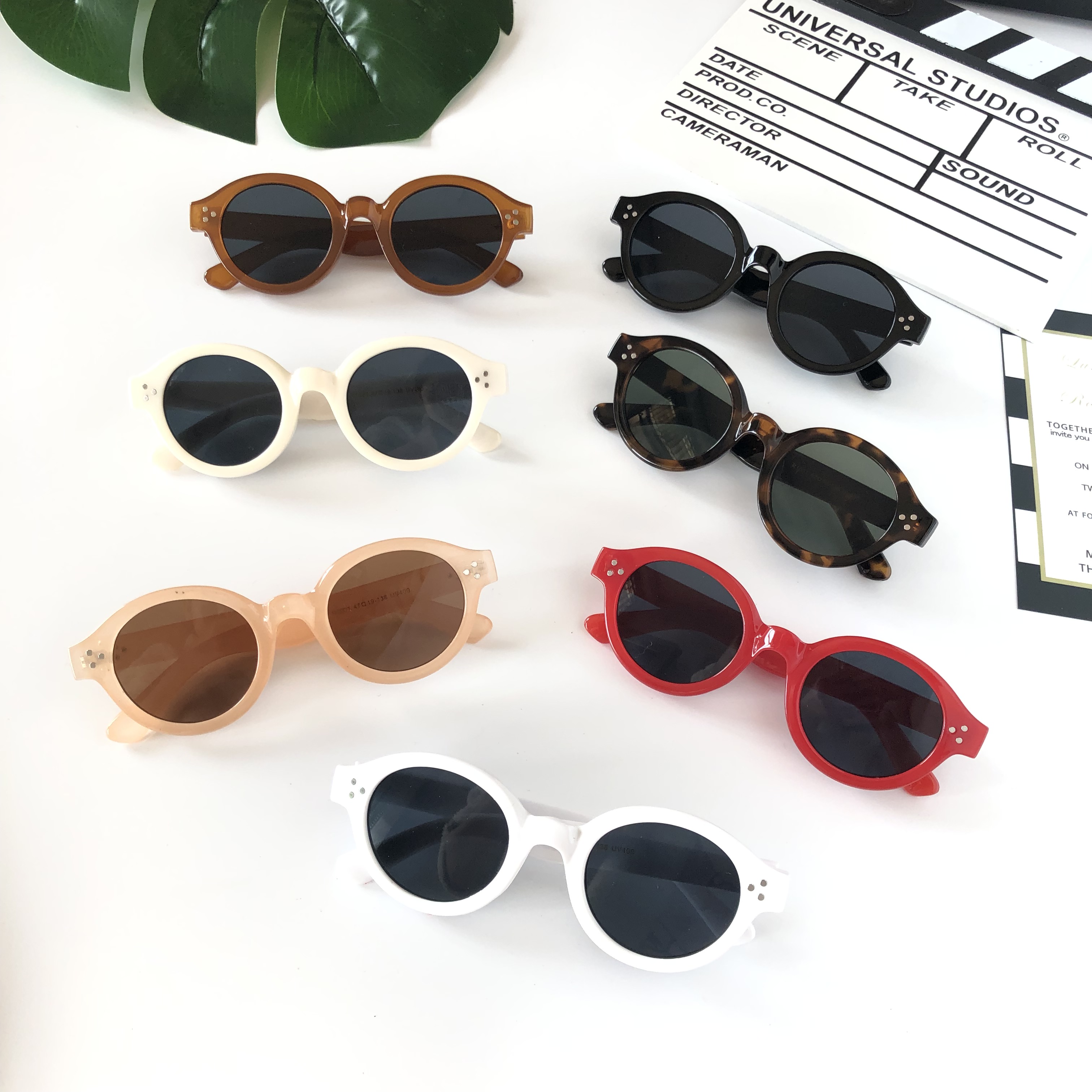 Summer retro children's sunglasses hundred baby anti-UV tide boys and girls sunglasses in spring