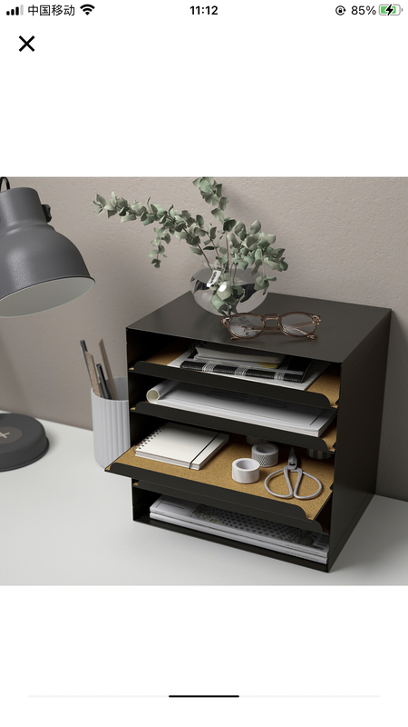 Ikea Ikea Kevios Letter Tray File Desktop Shelf Storage Rack File Box Jewelry Box Makeup Box Free Shipping