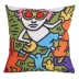 American Keith Haring Cotton Linen Ném Gối Lưng Đệm Đệm Sofa Phòng Khách Phòng ngủ Tập thể Giường bên cạnh Xe Thẻ Ghế Treo Ghế - Trở lại đệm / Bolsters