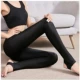 Quần legging lụa bóng băng mùa hè nữ béo mm cỡ lớn bảy hoặc chín điểm cao co giãn eo thon bên ngoài mặc quần short mỏng năm điểm - Quần tây thường