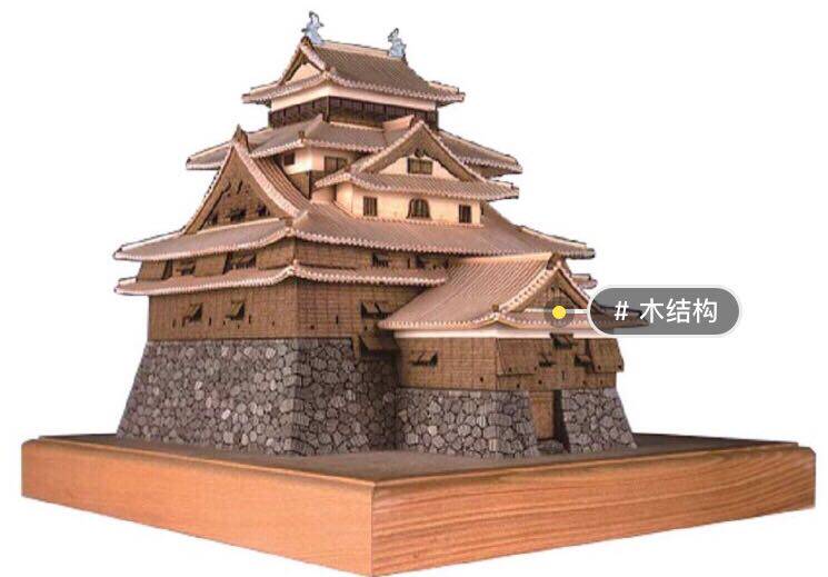 Japanese diy hand-assembled woodyJoe1 150 Songjiang City Mortise And Wood Structural Model Artwork