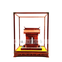 Chinese ancient building miniature landscape model tenon structure teaching aids version hanging flower door model art craft gift