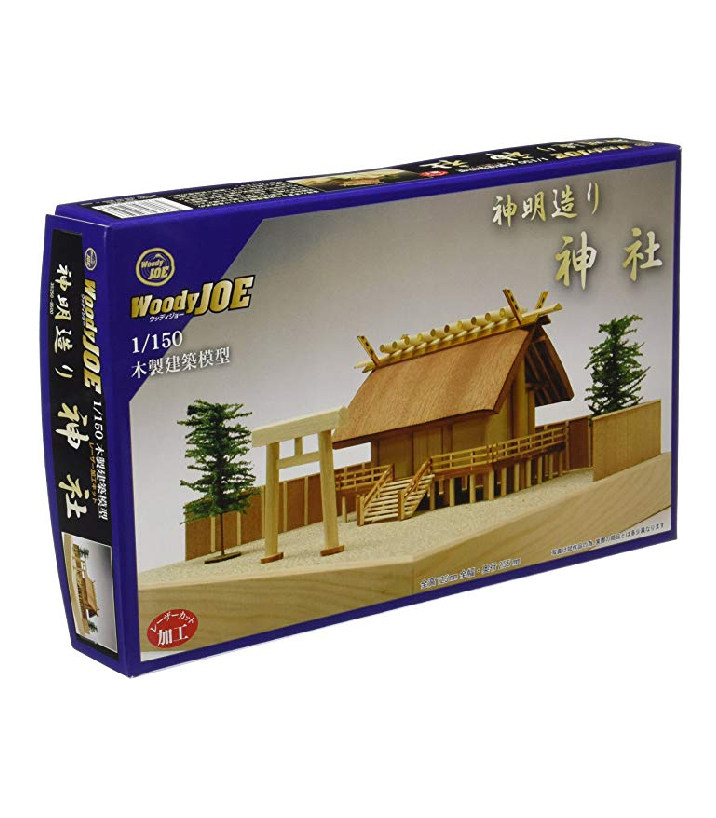 Japanese woodyjoe hand-assembled god-shaped shrine wooden model assembly kit gift ornaments