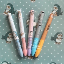 Spot Japanese-made Sakamoto limited edition shark cat rabbit mimi pen ear pen black and red two-color ballpoint pen