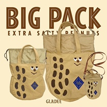 Japan GLADEE Good Thing Peanut Tote Canvas Bag Handy Shoulder School Bag Messenger Bag Female Gift