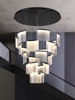 Villa Duplex Building Large Chandelier Living Room Chandelier Loft Apartment High Ceiling Designer Building Interior Staircase Light Chandelier