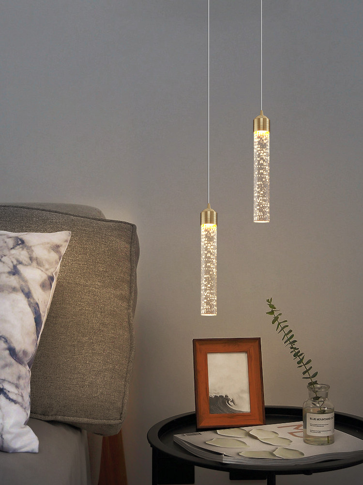 Bedside Chandelier Model Room Light Luxury Crystal Tv Background Wall Bar Counter Front Desk Bedroom Atmosphere Design Small Chandelier