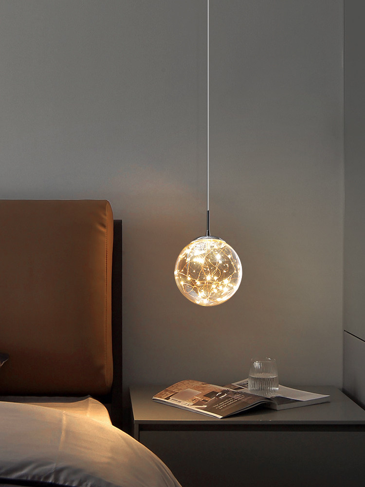 Bedside Chandelier Model Room Light Luxury Crystal Tv Background Wall Bar Counter Front Desk Bedroom Atmosphere Design Small Chandelier