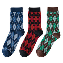 Sequence chart long socks mens four seasons in the trend Korean version of college wind cotton socks deodorant Japanese Harajuku mens socks