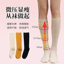 Calf stockings children black long tube spring autumn tube solid color Japanese tide ins spring tall thin leg socks