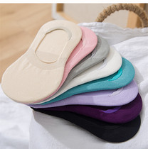 Socks womens socks shallow invisible socks Korean cute cotton socks bamboo fiber deodorant silicone boat Socks summer thin womens socks