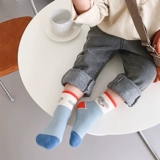 Детские осенние хлопковые милые носки подходит для мужчин и женщин, гольфы, средней длины