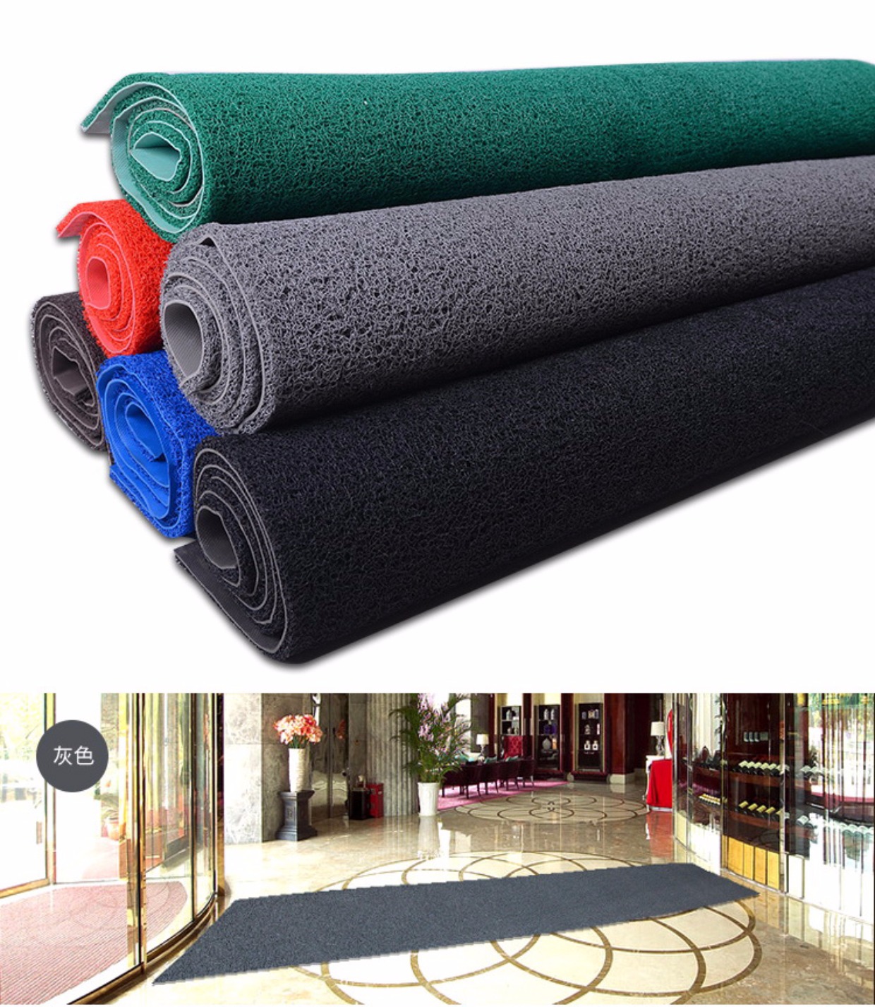 Có thể cắt dây vòng sàn mat cửa mat vào cửa thảm thảm sàn phòng tắm hành lang mat tùy chỉnh - Thảm sàn thảm đá siêu thấm