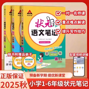 2025秋新版！小学状元语文笔记