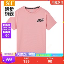 361 sports T-shirt men 2021 summer new casual top round neck breathable ladies training breathable short sleeves