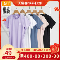 361 sports t-shirt womens 2022 summer new ice-feeling quick-drying casual tops womens round neck light and breathable short-sleeved