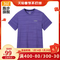 361 sports t-shirt mens 2022 summer new loose quick-drying casual top mens round neck light and breathable short-sleeved
