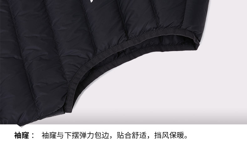 361 độ mùa đông nam xuống vest 361 áo thể thao không tay đứng cổ áo cộng với nhung thoải mái ấm áp chạy vest áo gió thể thao