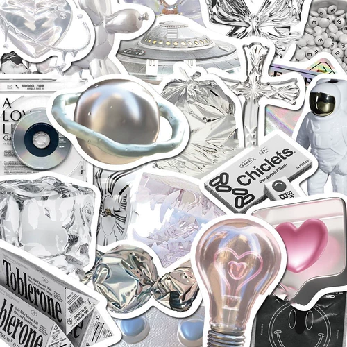 Серебряный декор, креативная водонепроницаемая наклейка, изысканный стиль, широкая цветовая палитра, «сделай сам»