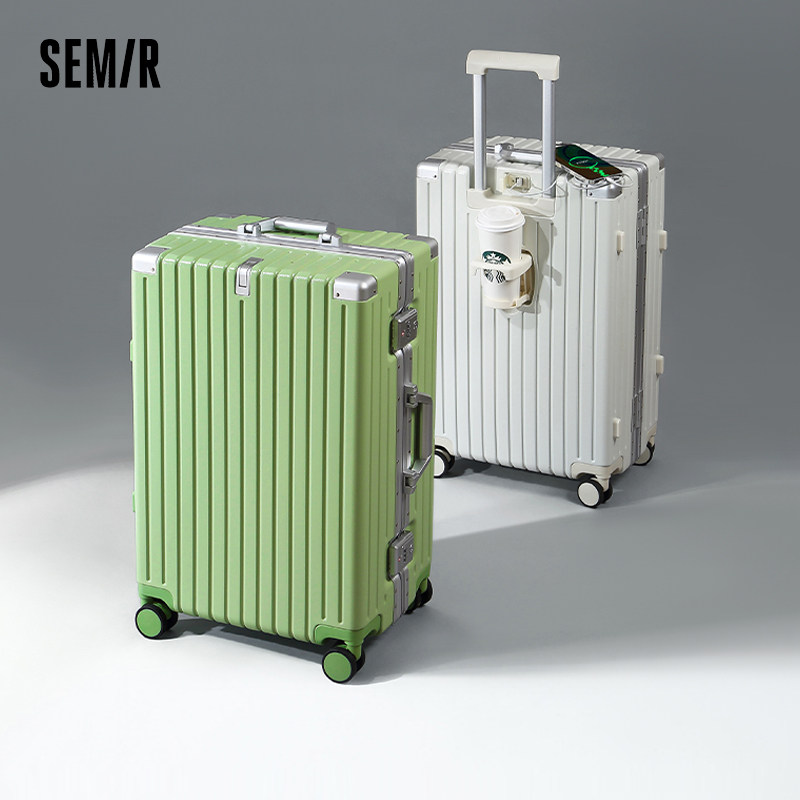 Semir/Полукруглый багаж на алюминиевой раме, женский новый 20-дюймовый посадочный чемодан, чемодан-тележка, чемодан с паролем для мужчин и женщин