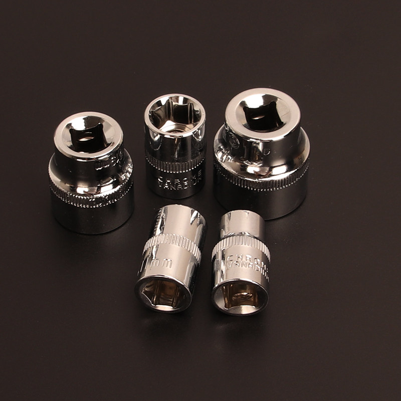 10mm Zhongfei sleeve head 3 8 chrome vanadium steel sleeve head hexagonal sleeve head short sleeve lengthened sleeve head