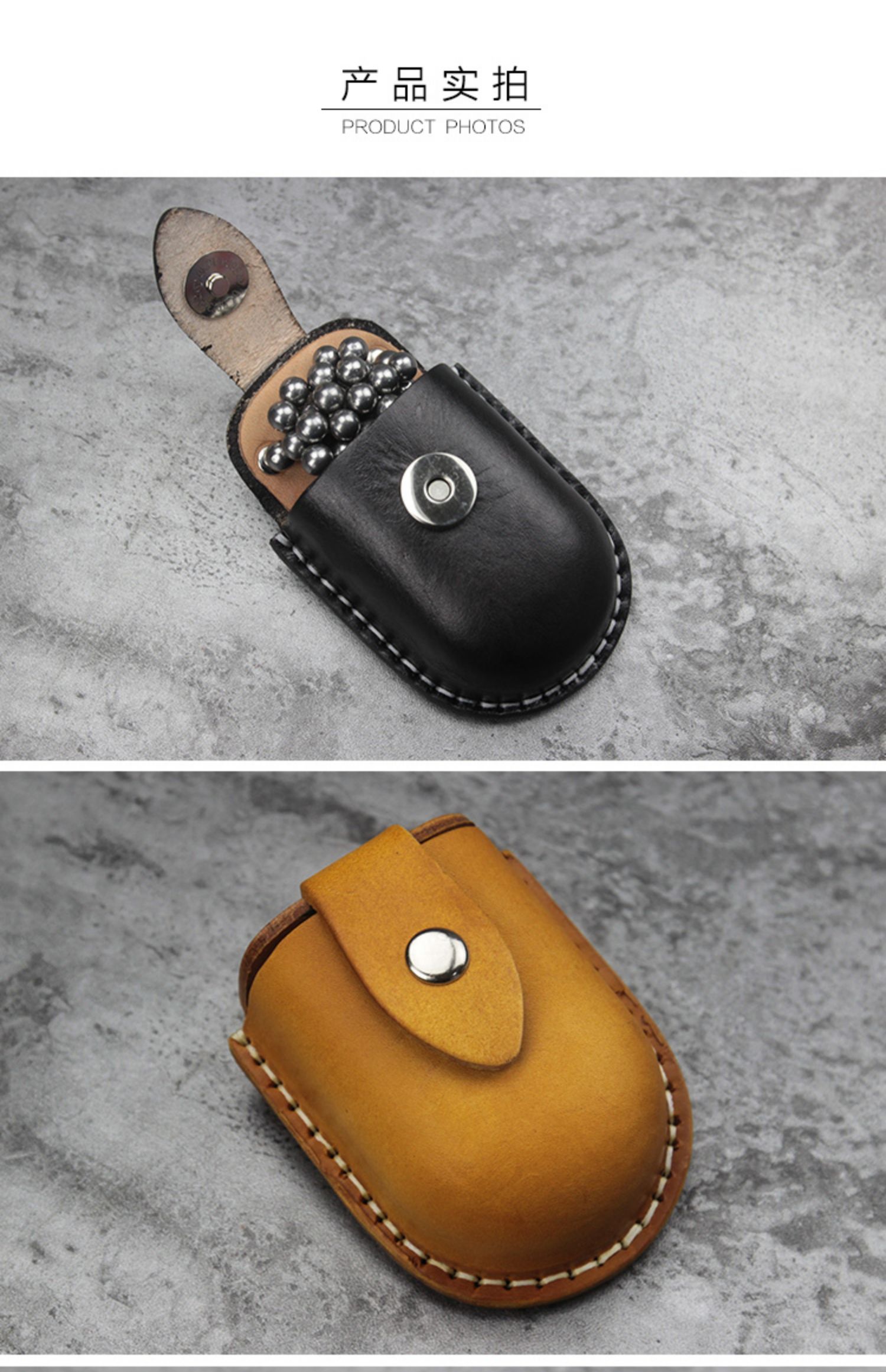 Handmade da bò slingshot từ bi mạnh mẽ túi bi thép bóng thép không mặt dây chuyền không vòng ngoài trời - Túi 	túi đeo thắt lưng adidas	