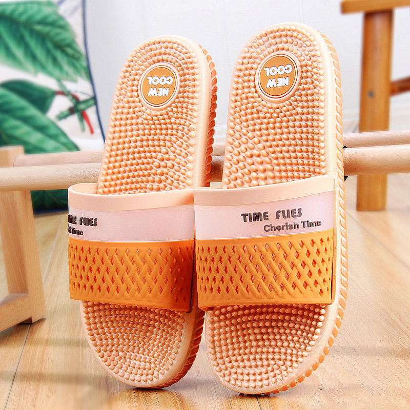 OrangePlantar massage man slipper household summer indoor non-slip At home take a shower Shower Room Deodorization sandals  male summer